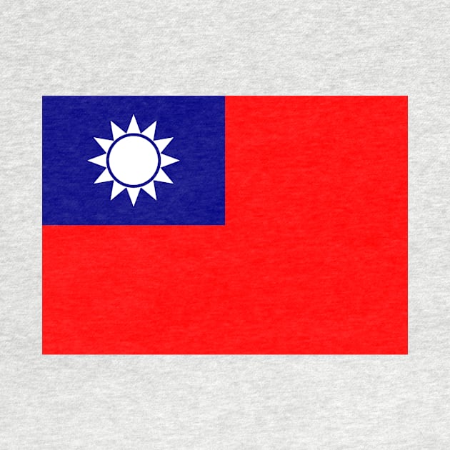 Taiwan R.O.C. (Republic of China) flag by bluealan